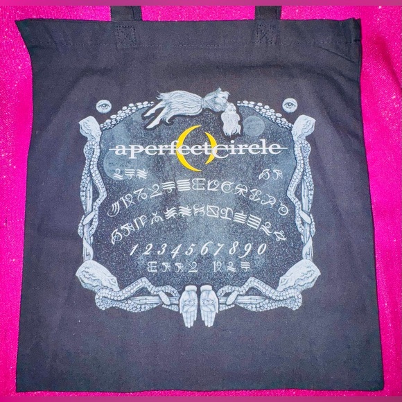 Rare! A PERFECT CIRCLE Band Memorabilia Tote Bag 2017 Tour New! Octopus Occult - Picture 3 of 16